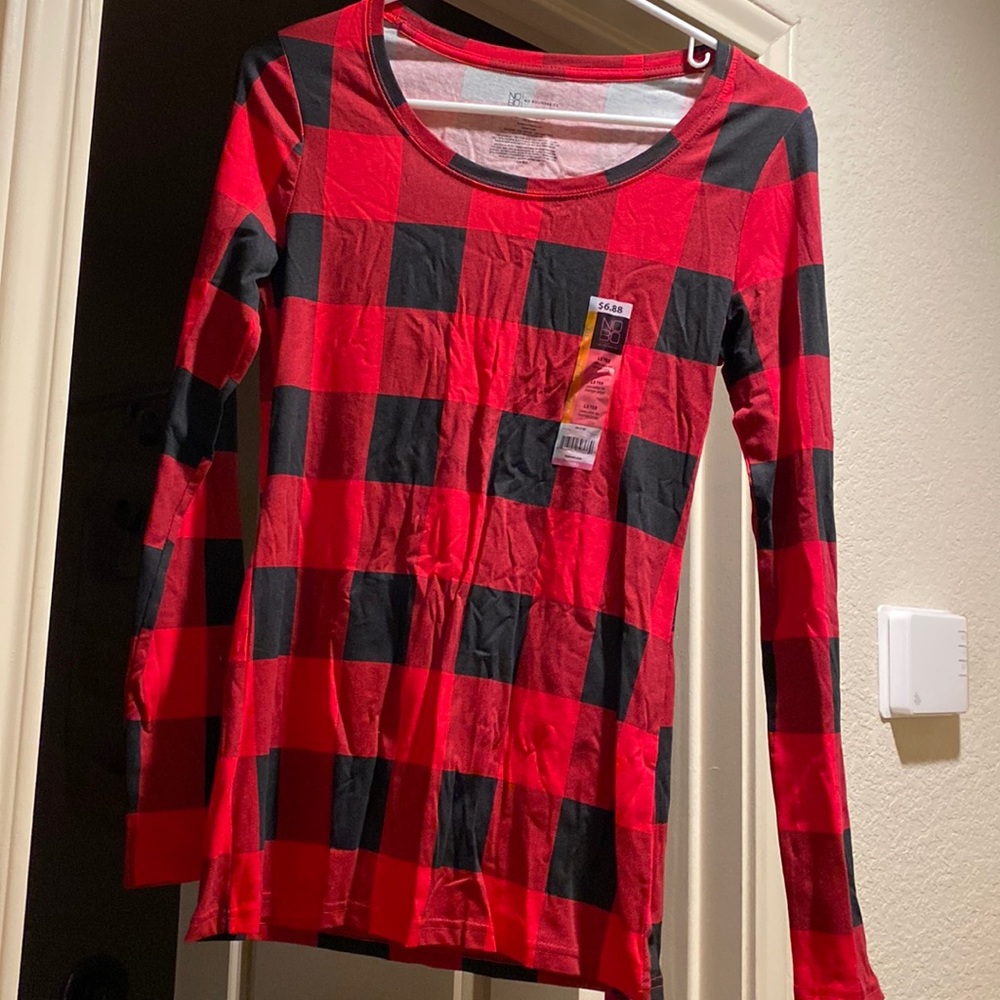 NWT Long Sleeve Buffalo Plaid Shirt Sz Medium